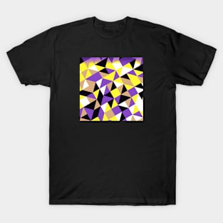 Nonbinary Pride Tilted Geometric Shapes Collage T-Shirt